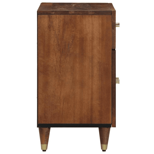 Mesa De Cabeceira - Mesinha De Cabeceira com gaveta castanho mel 50 x 33 x 60 cm