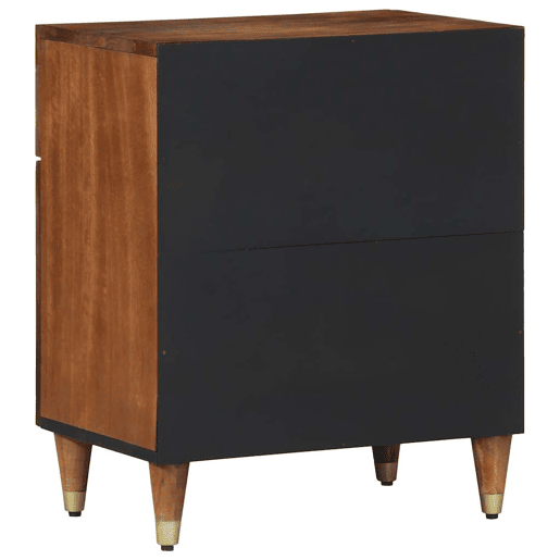 Mesa De Cabeceira - Mesinha De Cabeceira com gaveta castanho mel 50 x 33 x 60 cm