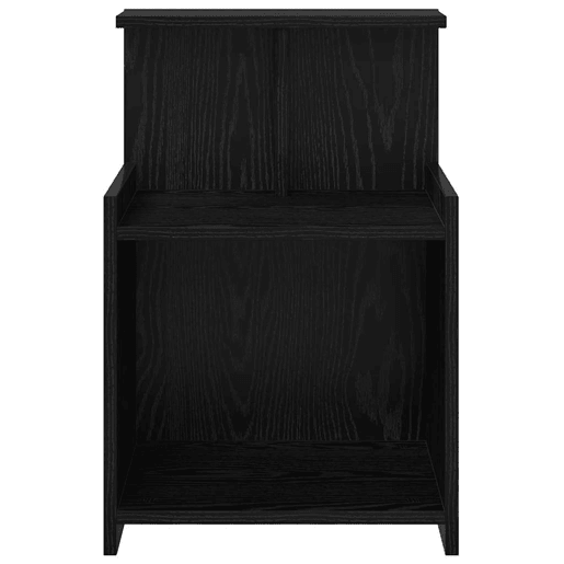Lote de 2 Mesa De Cabeceira Mesinha De Cabeceira - Carvalho preto 40 x 35 x 60 cm