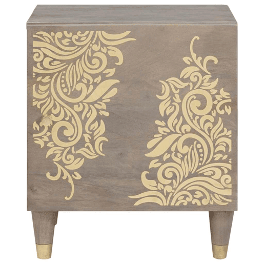 Lote de 2 Mesa De Cabeceira Mesinha De Cabeceira - Cinzeto 40 x 33 x 46 cm