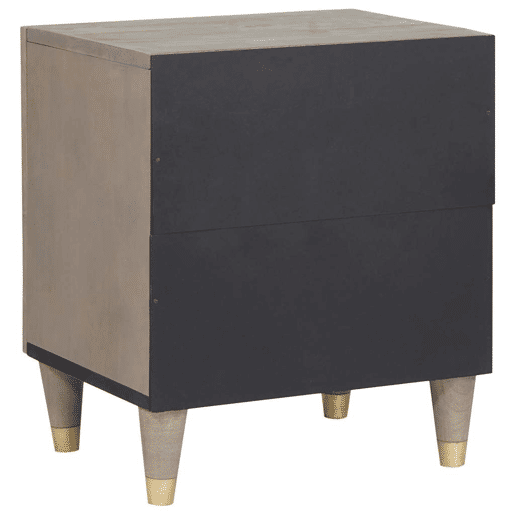 Lote de 2 Mesa De Cabeceira Mesinha De Cabeceira - Cinzeto 40 x 33 x 46 cm