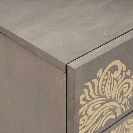 Mesa De Cabeceira - Mesinha De Cabeceira com gaveta Cinzeto 50 x 33 x 60 cm
