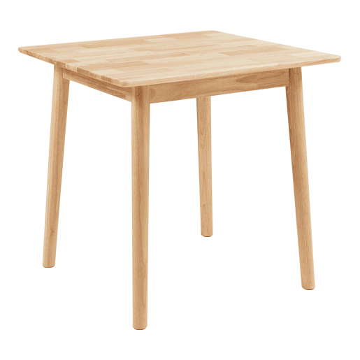 Mesa de jantar Klijori para 2 pessoas madeira 75x75x74 cm natureza en.casa