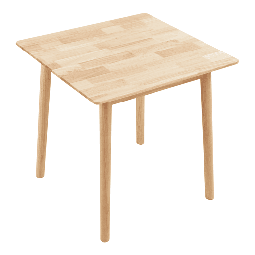 Mesa de jantar Klijori para 2 pessoas madeira 75x75x74 cm natureza en.casa