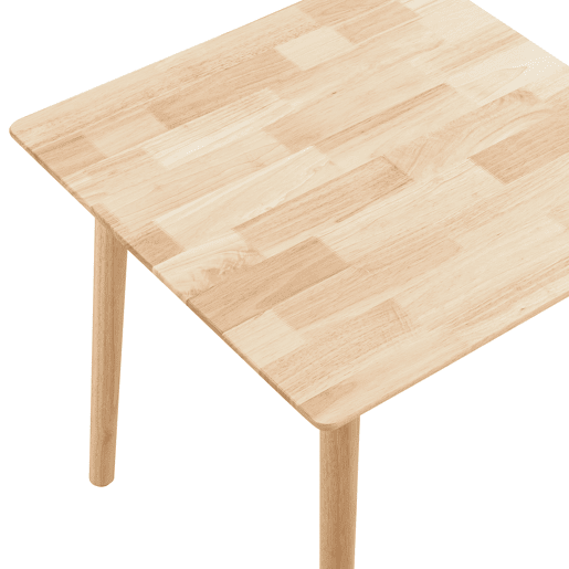 Mesa de jantar Klijori para 2 pessoas madeira 75x75x74 cm natureza en.casa