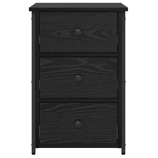 Mesa De Cabeceira - Mesinha De Cabeceira com gaveta Carvalho preto 40 x 36 x 60 cm