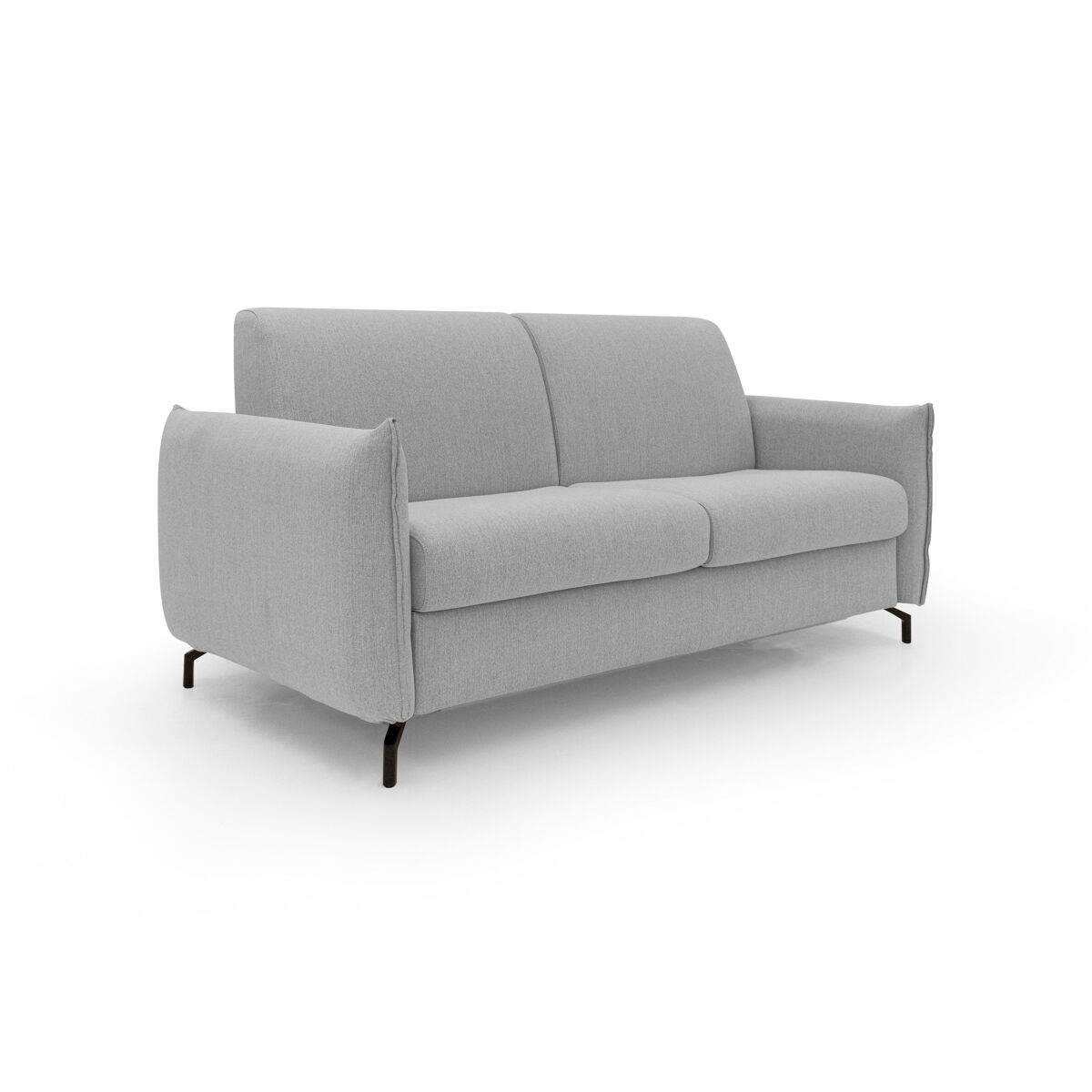 Scarlet sofá cama convertible en tejido mixto de algodón impermeable 215 cm (mat.160x197) gris
