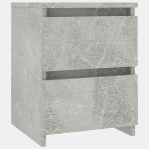 Mesa De Cabeceira - Mesinha De Cabeceira 30x30x40 cm contraplacado cinzento cimento