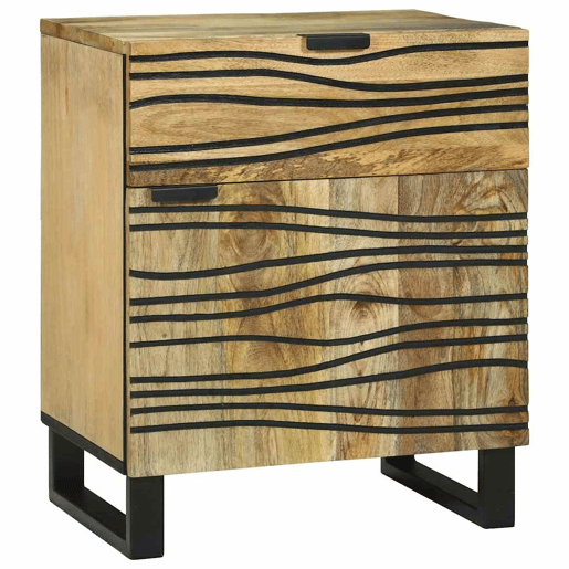 Mesa De Cabeceira - Mesinha De Cabeceira com gaveta Castanho 50 x 33 x 60 cm
