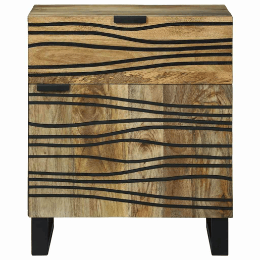 Mesa De Cabeceira - Mesinha De Cabeceira com gaveta Castanho 50 x 33 x 60 cm