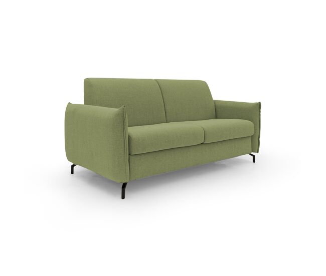 Scarlet sofá cama convertible en tejido mixto de algodón impermeable 215 cm (mat.160x197) verde
