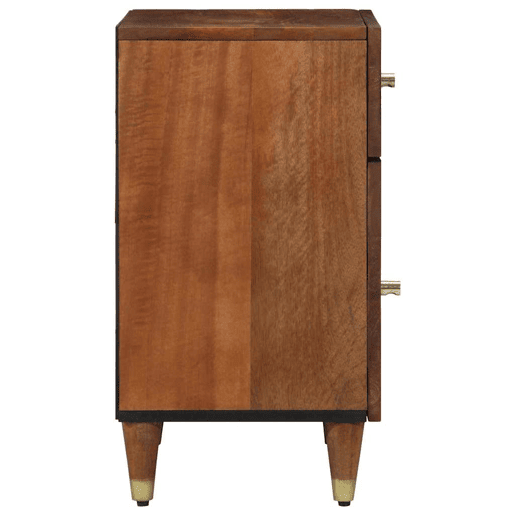 Mesa De Cabeceira - Mesinha De Cabeceira com gaveta castanho mel 50 x 33 x 60 cm