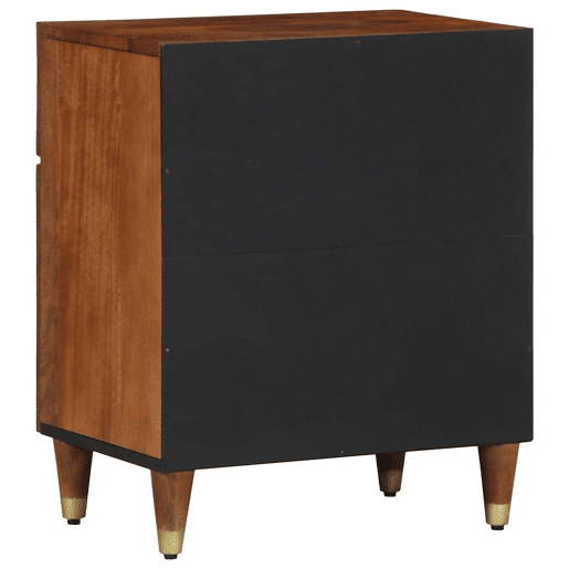 Mesa De Cabeceira - Mesinha De Cabeceira com gaveta castanho mel 50 x 33 x 60 cm