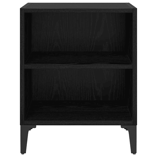 Lote de 2 Mesa De Cabeceira Mesinha De Cabeceira - Carvalho preto 40 x 30 x 50 cm