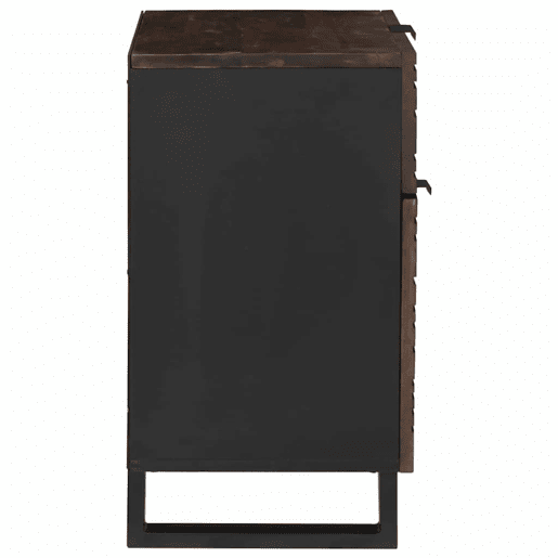 Mesa De Cabeceira - Mesinha De Cabeceira com gaveta Nogueira 50 x 33 x 60 cm