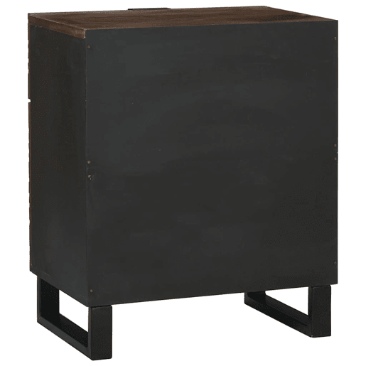 Mesa De Cabeceira - Mesinha De Cabeceira com gaveta Nogueira 50 x 33 x 60 cm