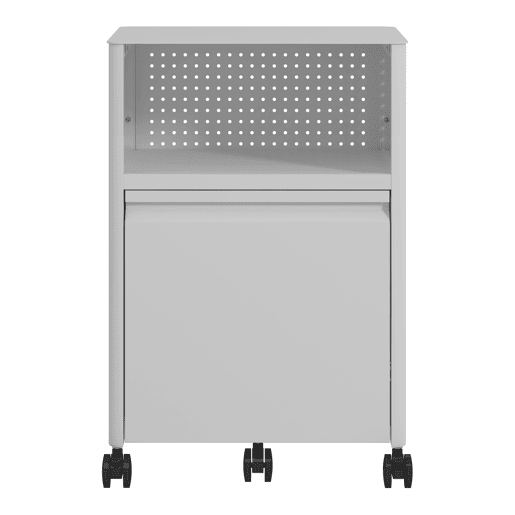 Armário de arquivo com rodízios Velvevn com 1 gaveta aço, 54x 40x36 cm Branco en.casa
