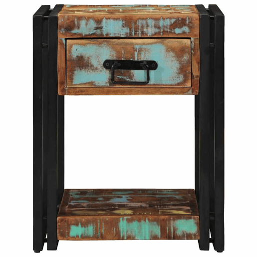 Mesa De Cabeceira - Mesinha De Cabeceira 40 x 40 x 50 cm Madeira recuperada maciça