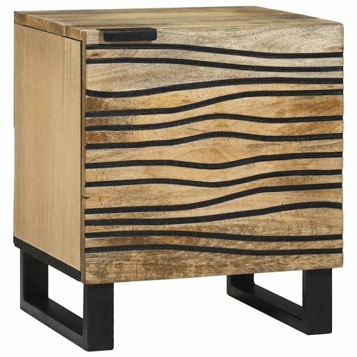 Lote de 2 Mesa De Cabeceira Mesinha De Cabeceira - Castanho 40 x 33 x 46 cm