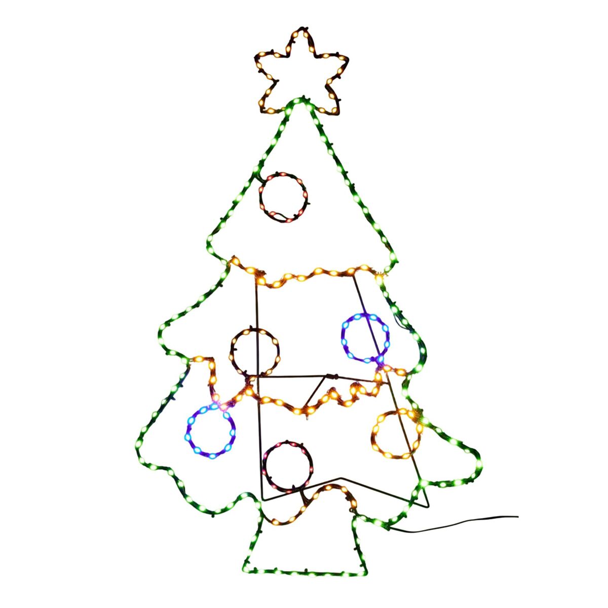 Árbol Navideño con 201 luces intermitentes y Temporizador