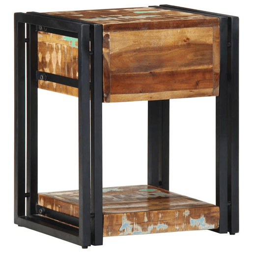 Lote de 2 Mesa De Cabeceira - Mesinha De Cabeceira com gaveta 40 x 35 x 50 cm