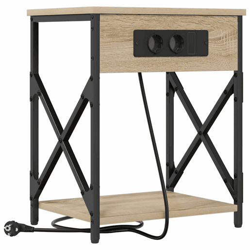 Mesa De Cabeceira - Mesinha De Cabeceira Carvalho sonoma 41 x 31 x 51 cm