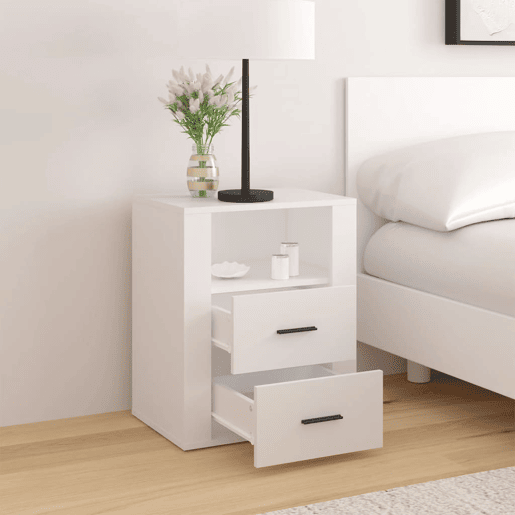 Mesa De Cabeceira - Mesinha De Cabeceira 50x36x60 cm derivados de madeira branco