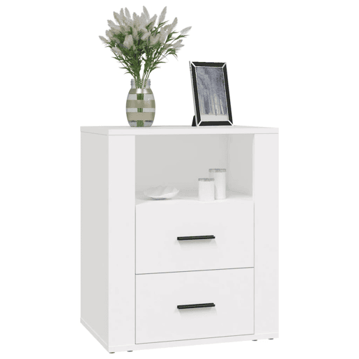 Mesa De Cabeceira - Mesinha De Cabeceira 50x36x60 cm derivados de madeira branco