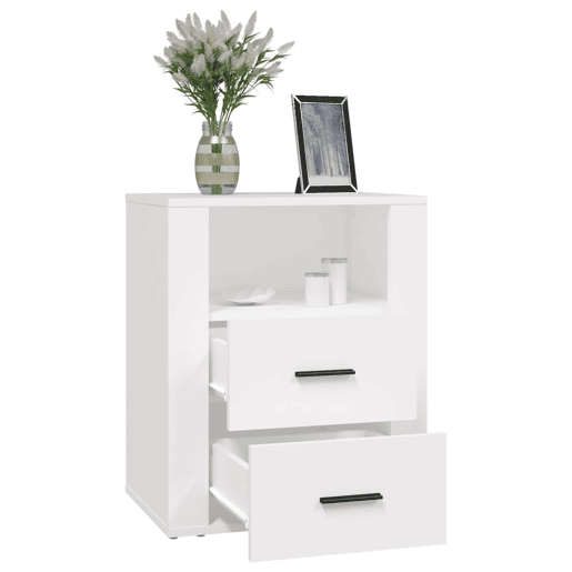 Mesa De Cabeceira - Mesinha De Cabeceira 50x36x60 cm derivados de madeira branco
