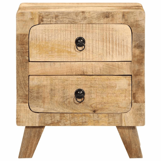 Lote de 2 Mesas De Cabeceira Mesinhas De Cabeceira - 40x32x46 cm mangueira áspera maciça