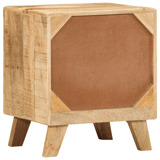 Lote de 2 Mesas De Cabeceira Mesinhas De Cabeceira - 40x32x46 cm mangueira áspera maciça
