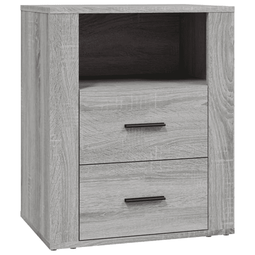 Mesa De Cabeceira Mesinha De Cabeceira - 50x36x60 cm derivados madeira cinzento sonoma