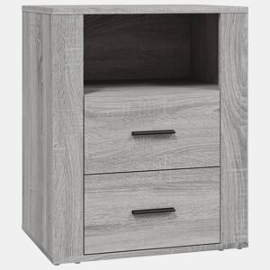 Mesa De Cabeceira Mesinha De Cabeceira - 50x36x60 cm derivados madeira cinzento sonoma