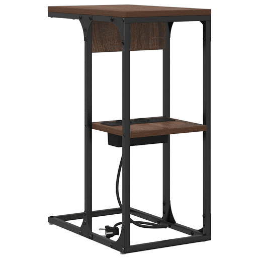 Mesa De Cabeceira - Mesinha De Cabeceira Carvalho castanho 41.5 x 26 x 60.5 cm