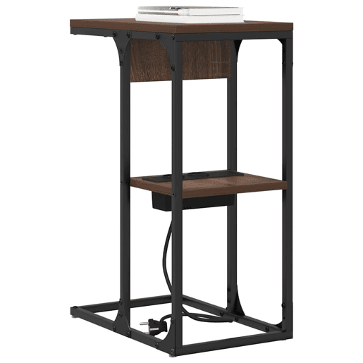 Mesa De Cabeceira - Mesinha De Cabeceira Carvalho castanho 41.5 x 26 x 60.5 cm