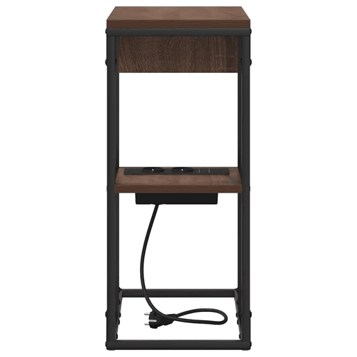 Mesa De Cabeceira - Mesinha De Cabeceira Carvalho castanho 41.5 x 26 x 60.5 cm