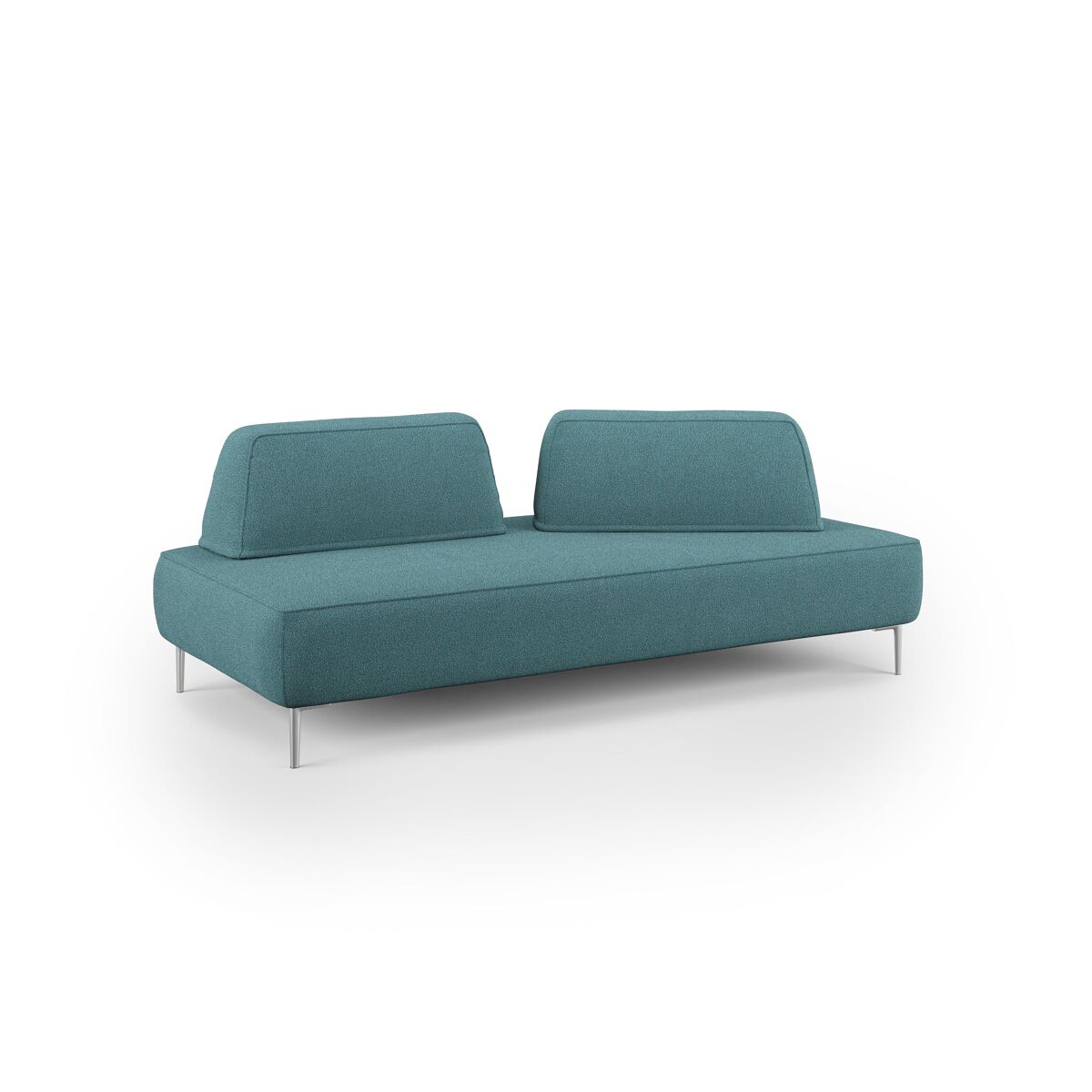 Newton sofá modular con respaldos removibles 167 cm azul claro