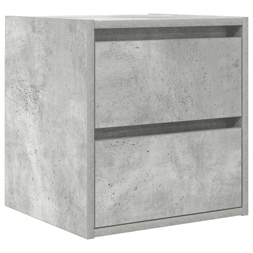 Mesa De Cabeceira De Parede Mesinha De Cabeceira - 38x34x40 cm cinza cimento
