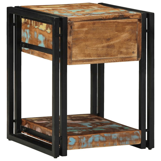 Lote de 2 Mesa De Cabeceira - Mesinha De Cabeceira com gaveta 40 x 40 x 50 cm