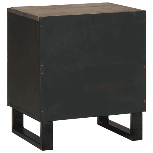 Mesa De Cabeceira - Mesinha De Cabeceira Nogueira 40 x 33 x 46 cm