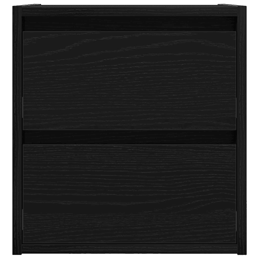Mesa De Cabeceira De Parede Mesinha De Cabeceira - 38x34x40 cm carvalho preto