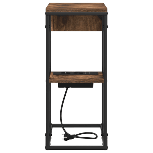 Mesa De Cabeceira - Mesinha De Cabeceira Carvalho fumado 41.5 x 26 x 60.5 cm