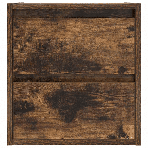 Mesa De Cabeceira De Parede Mesinha De Cabeceira - 38x34x40 cm cor carvalho fumado