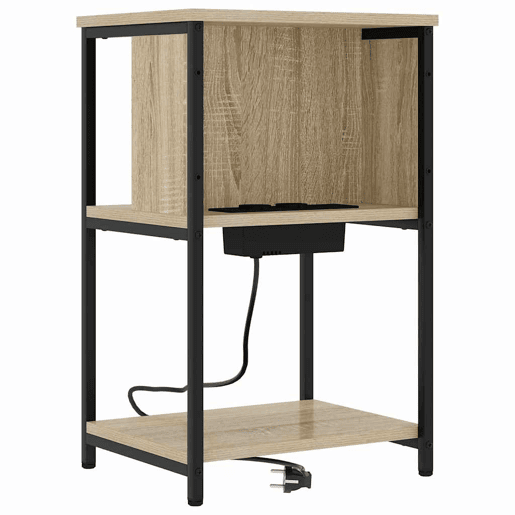 Mesa De Cabeceira - Mesinha De Cabeceira Carvalho sonoma 38 x 31 x 61 cm