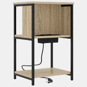 Mesa De Cabeceira - Mesinha De Cabeceira Carvalho sonoma 38 x 31 x 61 cm