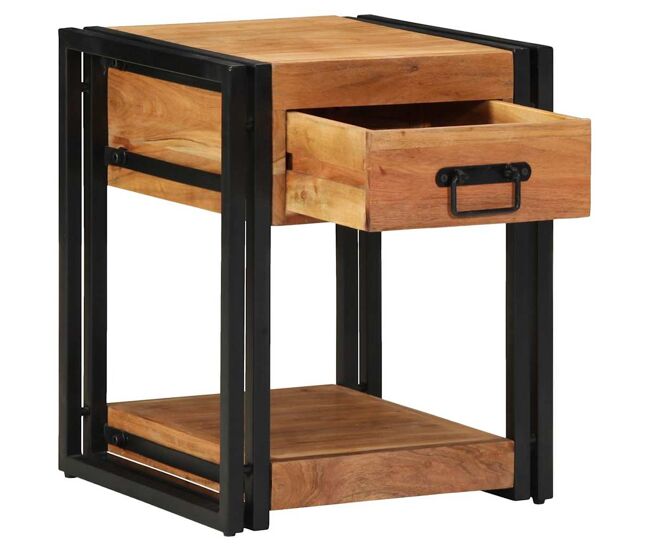 Juego de mesitas de noche - armarios de noche 40 x 40 x 50 cm madera maciza de acacia