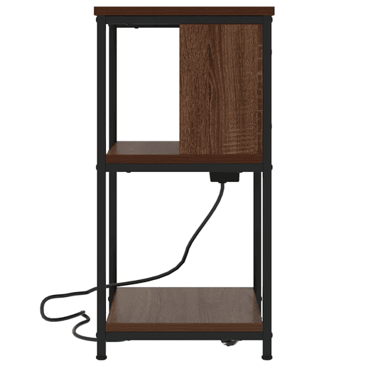 Mesa De Cabeceira - Mesinha De Cabeceira Carvalho castanho 38 x 31 x 61 cm