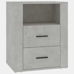Mesa De Cabeceira - Mesinha De Cabeceira 50x36x60 cm derivados madeira cinza cimento
