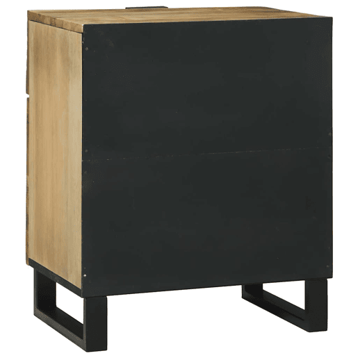 Mesa De Cabeceira - Mesinha De Cabeceira com gaveta Castanho 50 x 33 x 60 cm