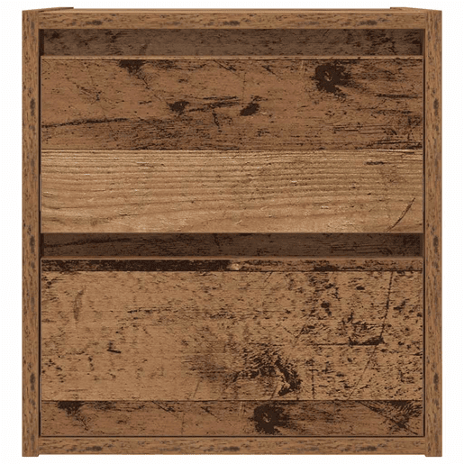 Mesa De Cabeceira De Parede Mesinha De Cabeceira - 38x34x40 cm cor madeira velha
